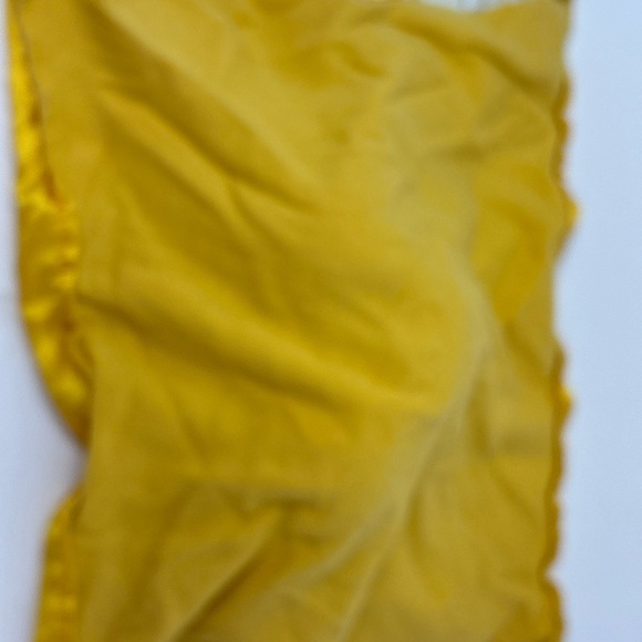 Disney Baby Lovey Winnie the Pooh Yellow Satin Trim Security Blanket 12" - Picture 4 of 5